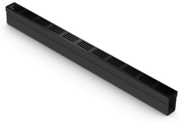 ACO Slimline Rinnenelement Mit Rost Schwarz